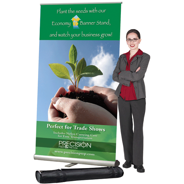 4' Economy Pop-Up Banner Stand