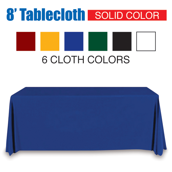 8' Tablecloth Solid Color