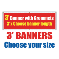 3' Vinyl Banners