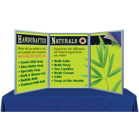 3-Panel Folding Display with Laminated Printed Graphics