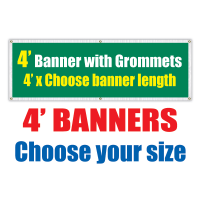 4' Vinyl Banners