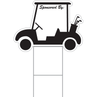 Corrugated Golf Cart Sponsor Sign - ONE SIDED ONLY