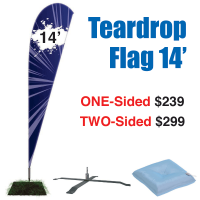 14'Teardrop Flag