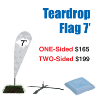 7' Teardrop Flag