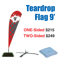 9' Teardrop Flag