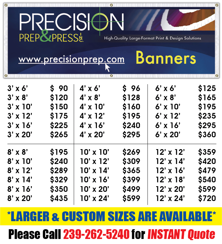 VINYL BANNERS Precision Prep And Press
